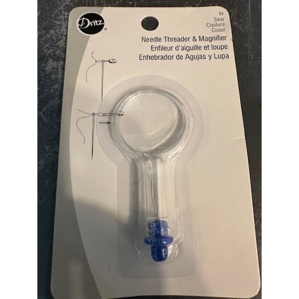 Dritz 53 Needle Threader‎ and Magnifier Sewing Tool New NIP